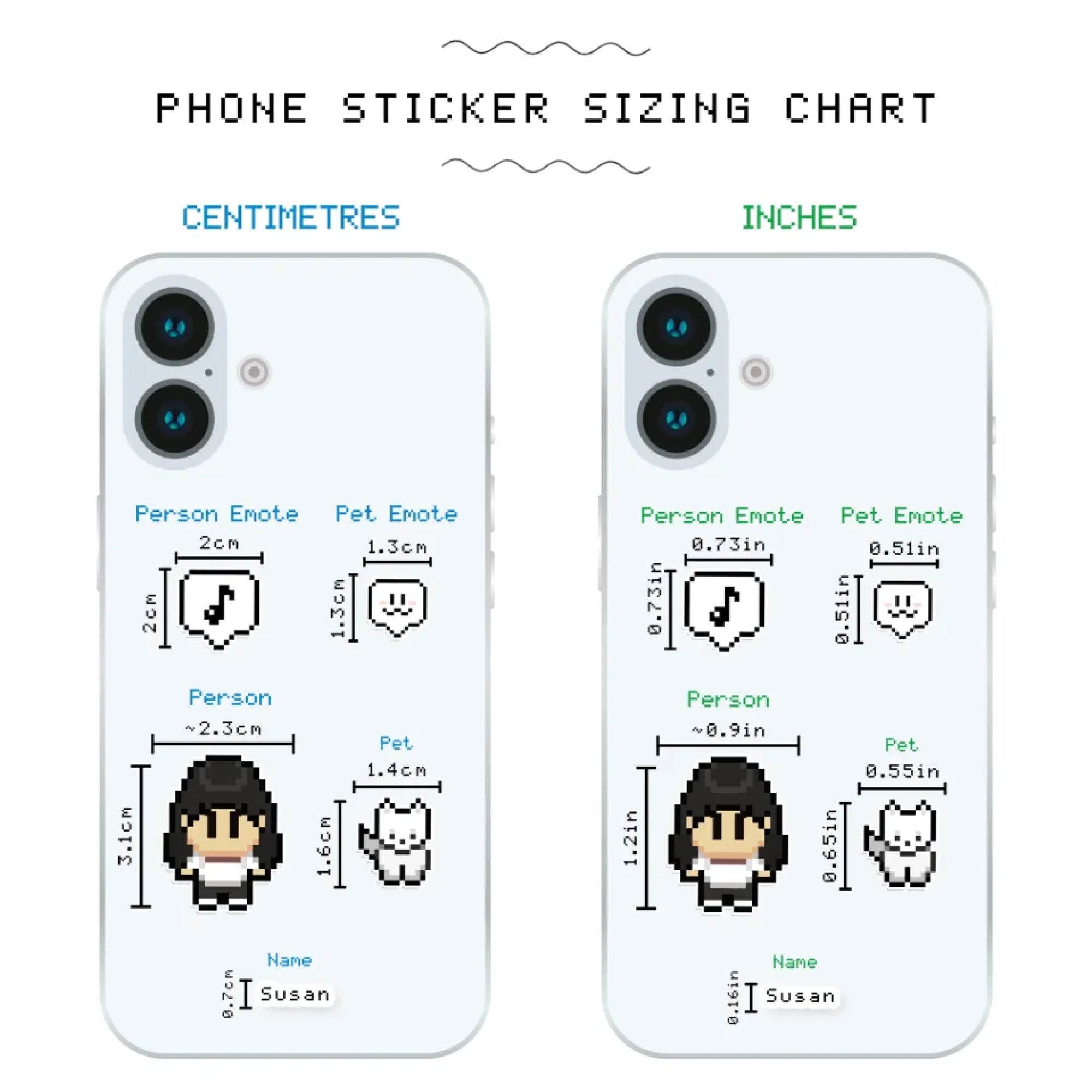 Sizing Chart Cell Phone