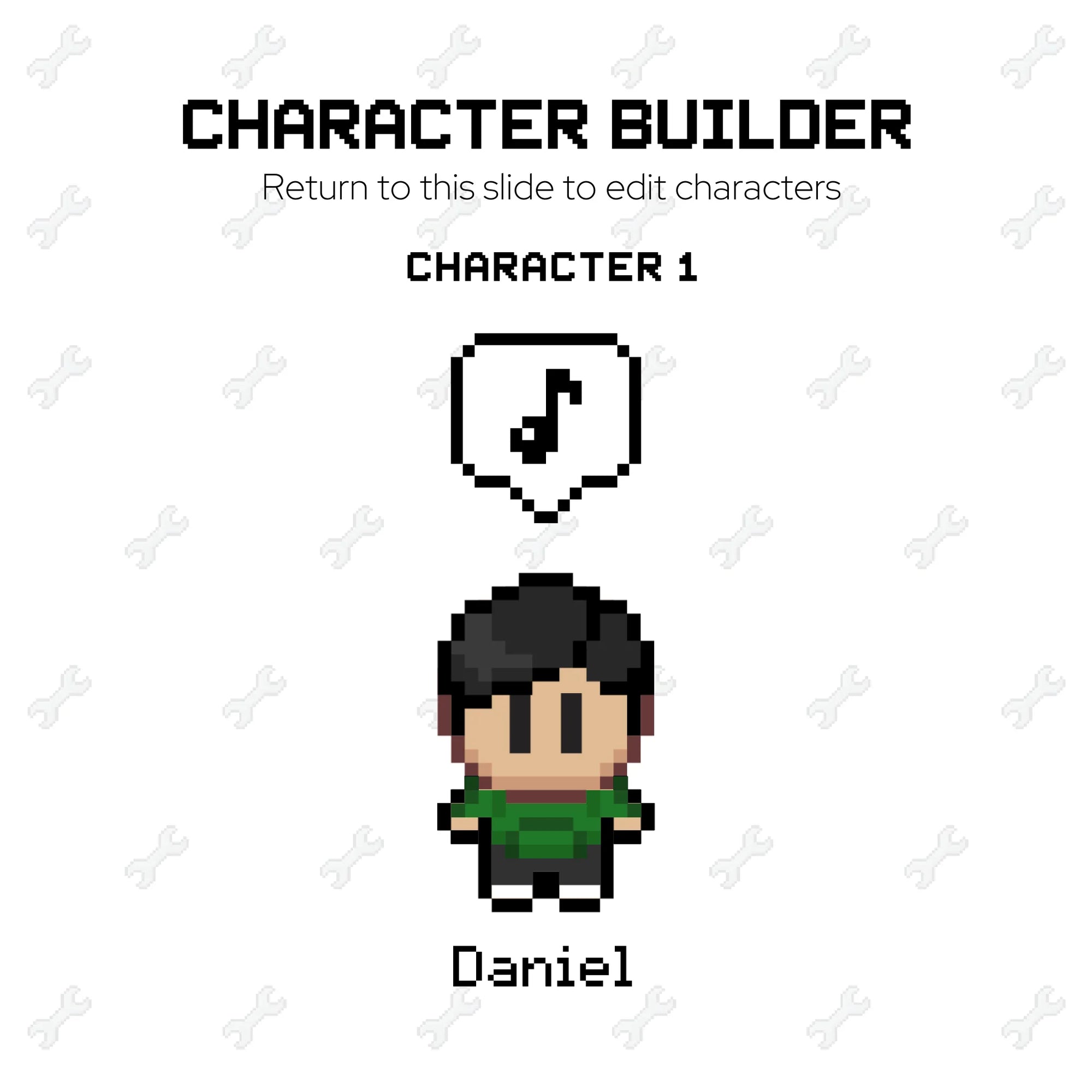 Character Builder No Words