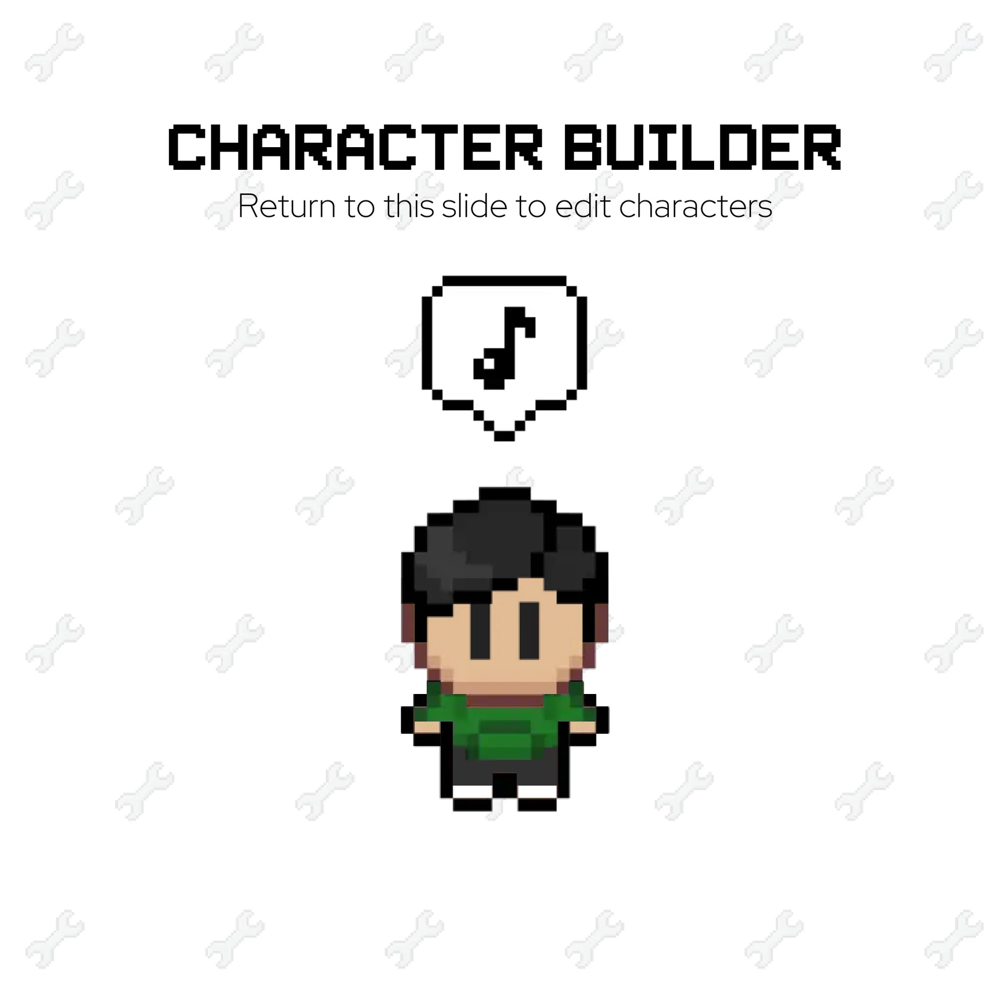 Character Builder No Words