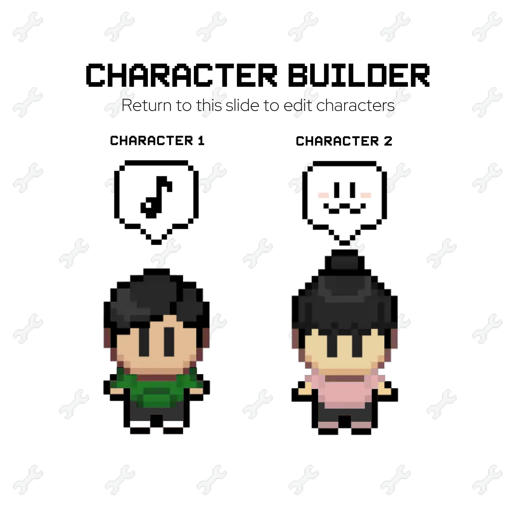 Character Builder No Words