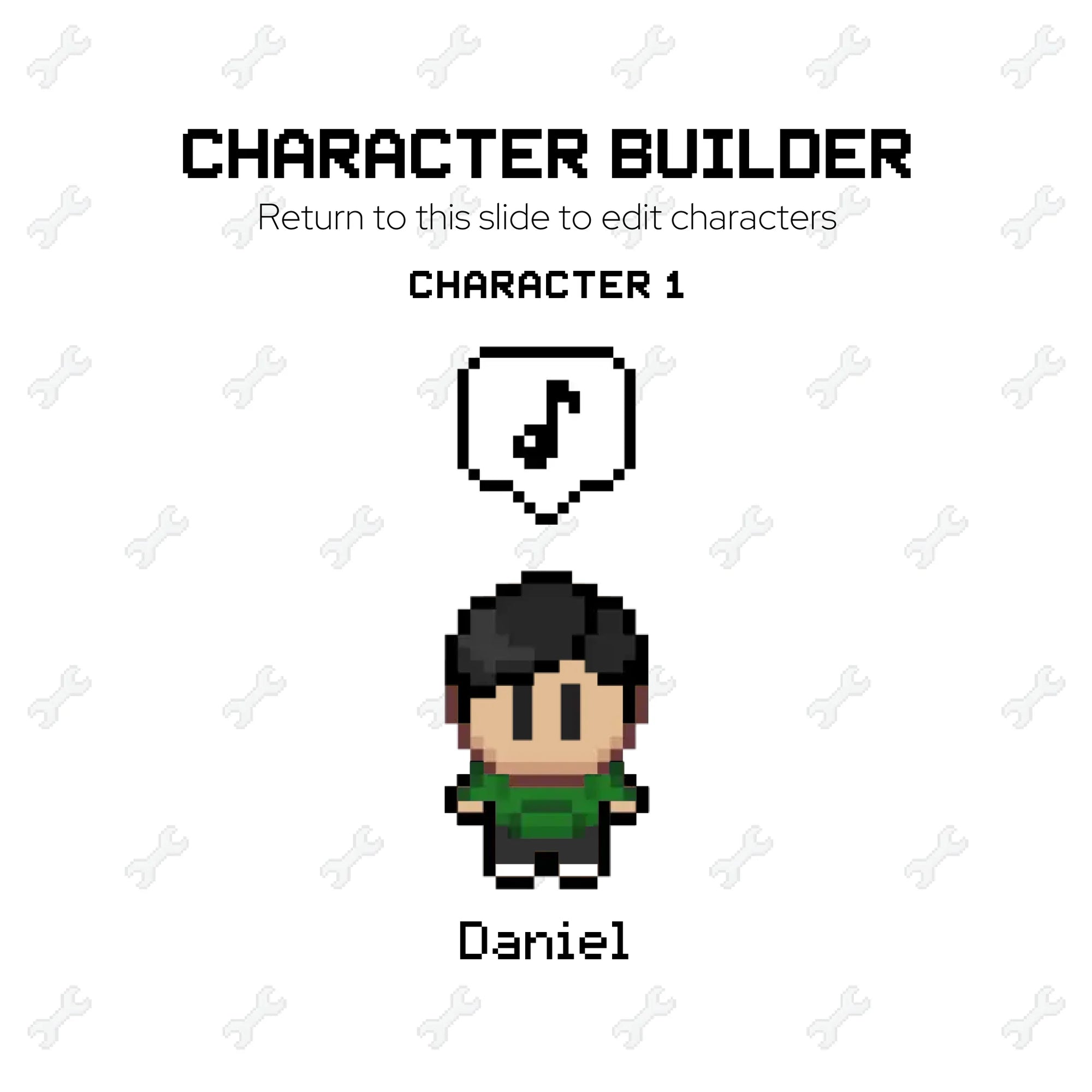 Character Builder No Words